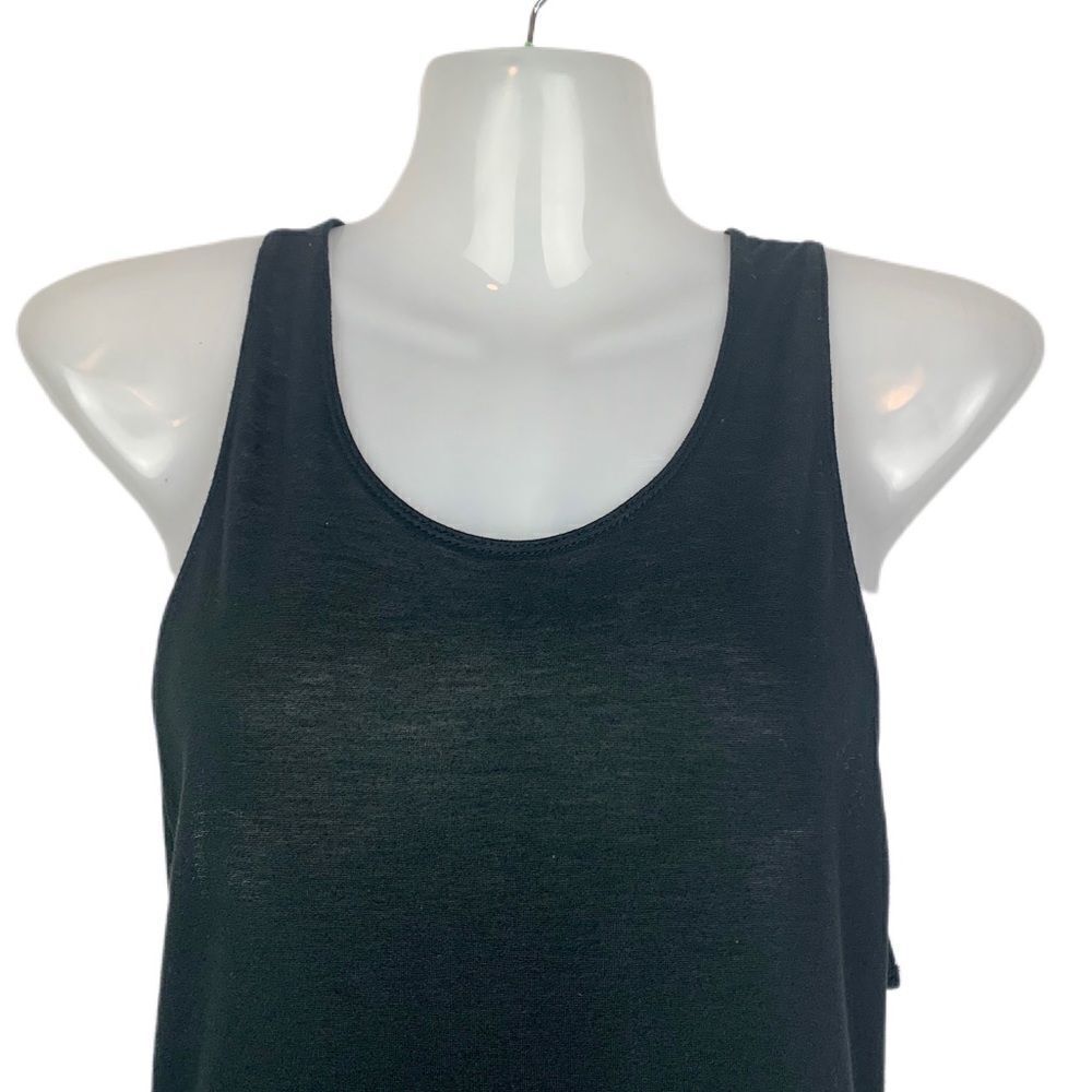 Wilfred Aritzia Black Flowy Sleeveless Tank - Picture 2 of 7